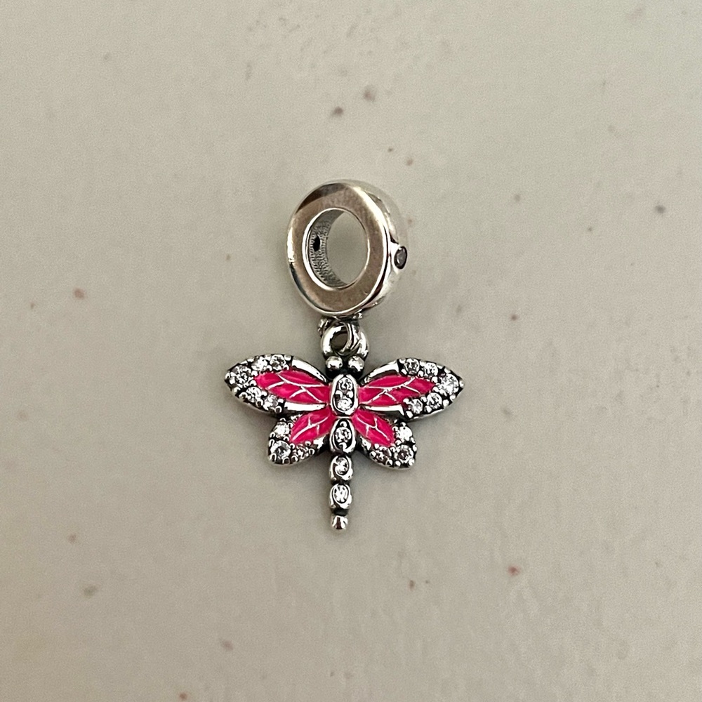 Vibrant Dragonfly Bracelet Charm
